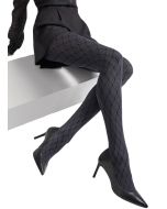 Marilyn Intense Diamond Melange/Black Tights