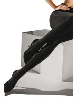 Marilyn Satinelle Lux Line Satin Shine Black Opaque Tights 