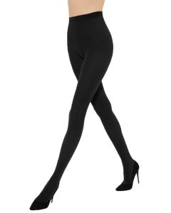 Gatta Keep Hot Opaque Black Winter Tights