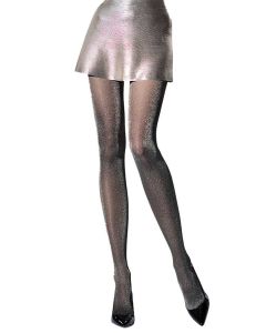 Knittex Party Lurex 30 Den Shiny Tights, Golden 2 - S