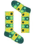 TakaPara Fashion Cool Corlourfull Paterned Socks in Green for Men Women and Girls | Unisex Cool Socks