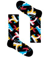 TakaPara Funky Unisex Colourful Socks, Rebranding Collection Black