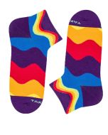 TAKAPARA Sneaker Colourful Socks Pride Rainbow Colours - Tylna 99M4