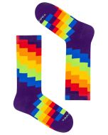 Funky Rainbow Colourful Patterned Socks by TakaPara