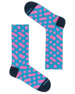 TakaPara Colourful Unisex Funky Patterned Socks - Wilcza 13M1 Blue | 5903317603610 | SK-SKA-CLS-013-01D