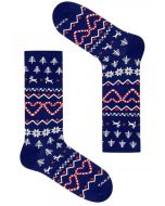 TakaPara Funky Christmas Socks in Navy - Northern Star