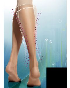 Gatta Medicare 70 Den Black Compression Knee High Socks for Varicose Veins Treatment