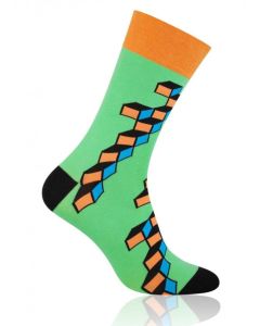 MORE Colourful Men Socks with a Pattern of Block