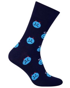 MORE Colourful Men Socks with a Pattern of Emoticon