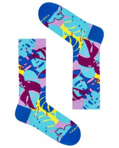 Funny Multicoloured Socks with a Truly Unique Floral Pattern
