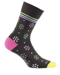 Wola Colourful Patterned Socks Anthracite 42-44